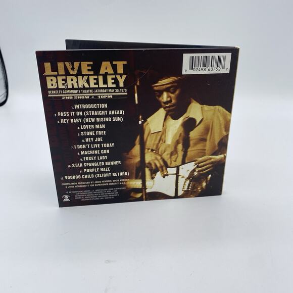 Live at Berkeley: 2nd Show by Jimi Hendrix (CD, Sep-2003, Experience Hendrix) - Picture 2 of 6